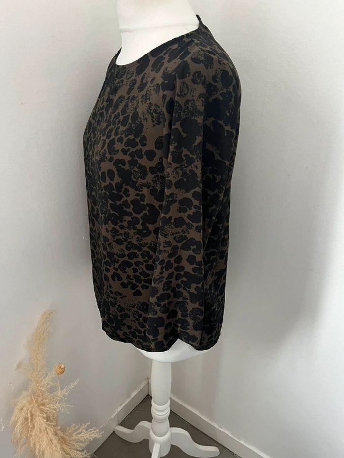 Blouse motif léopard camaïeu M comme neuve - photo numéro 2