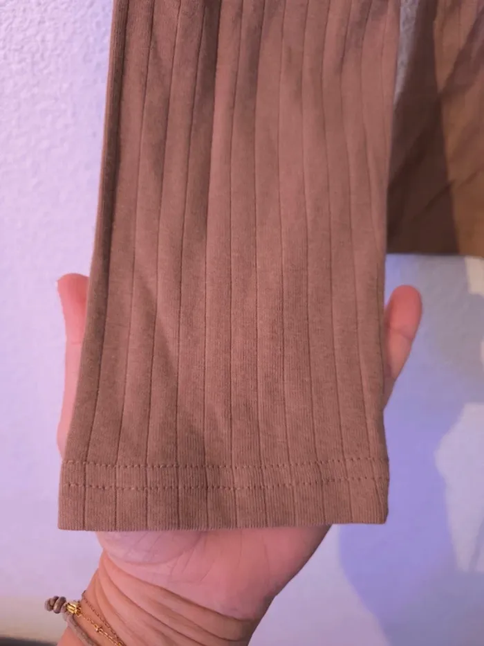 Top côtelé marron – Top Sec Woman – Taille 42 – Neuf avec étiquette - photo numéro 4