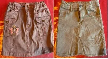 Lot 2 jupes jean 6 ans