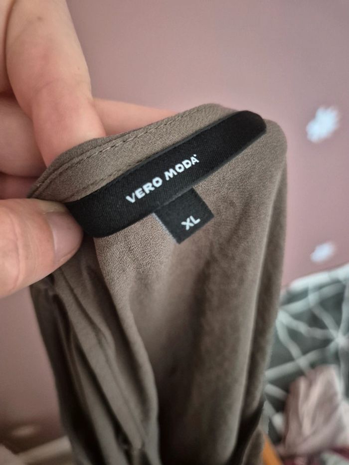Blouse Vero Moda Kaki - photo numéro 6