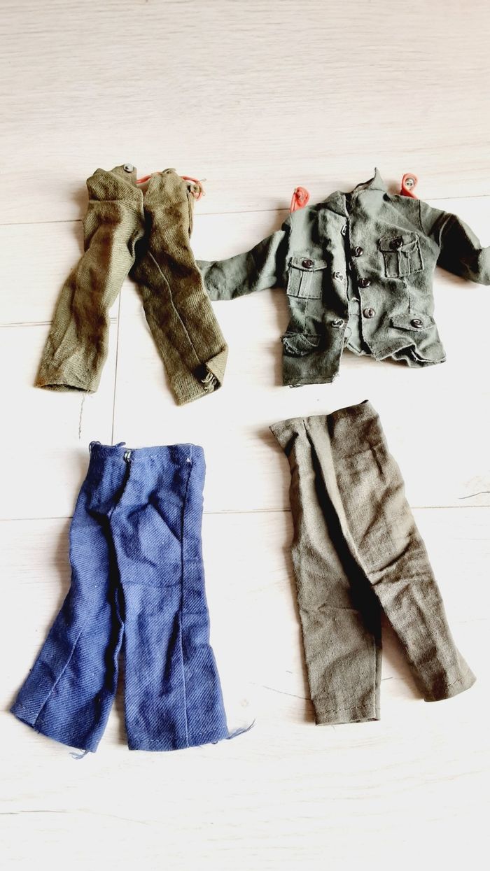 Vêtements vintage pour poupée figurine Action Joe, big jim ex GI Joe en lot ou à l'unité - photo numéro 6