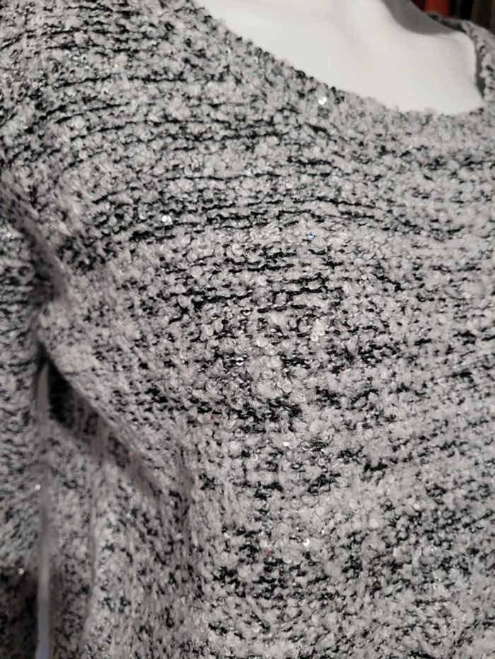 Pull à sequins fermeture dos - photo numéro 2