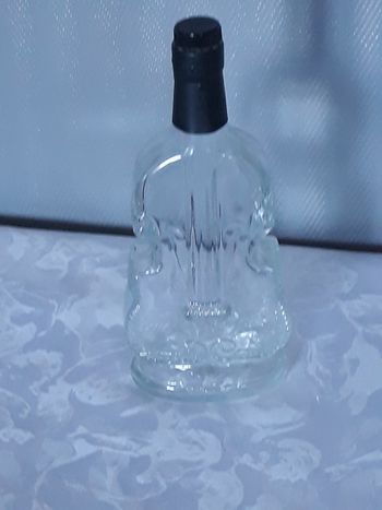 Faby27800 Bouteille carafe représentant un violon En verre transparent