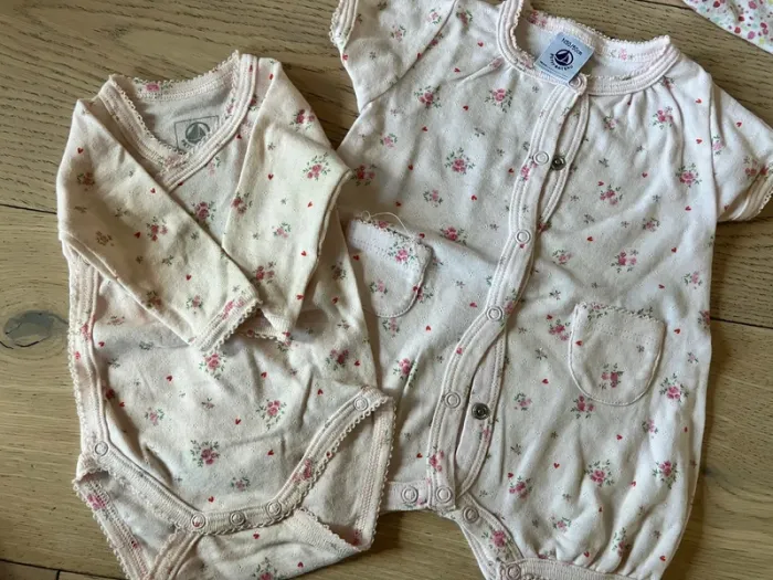 Lot naissance / 1 mois et 3 mois bébé fille été Petit Bateau - photo numéro 3