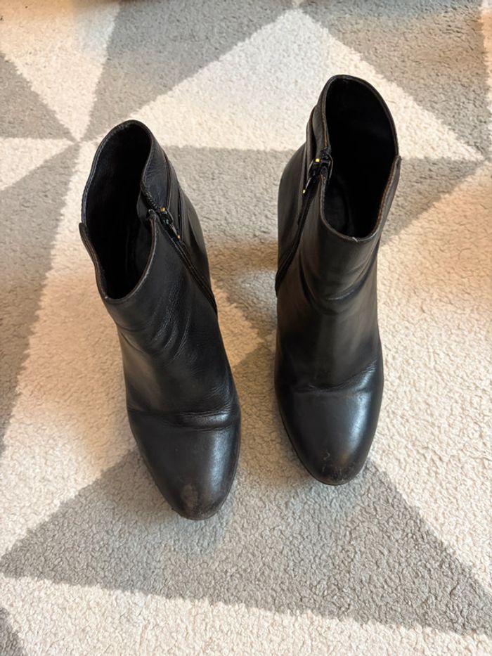 Bottines en cuir noir JB Martin Taille 37 - photo numéro 2
