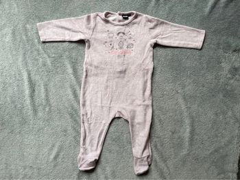 Pyjama velours, fille, 9 mois