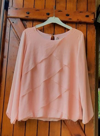 Blouse rose voile, taille 36