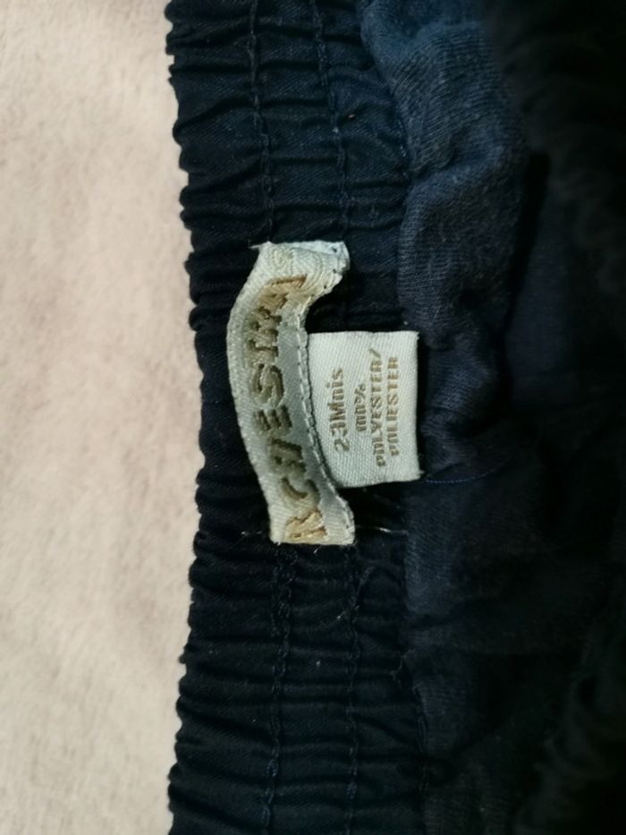 Pantalon chaud bleu marine 23 mois orchestra - photo numéro 3