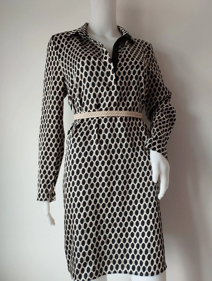 Robe Mango Suit taille M effet satiné avec poches