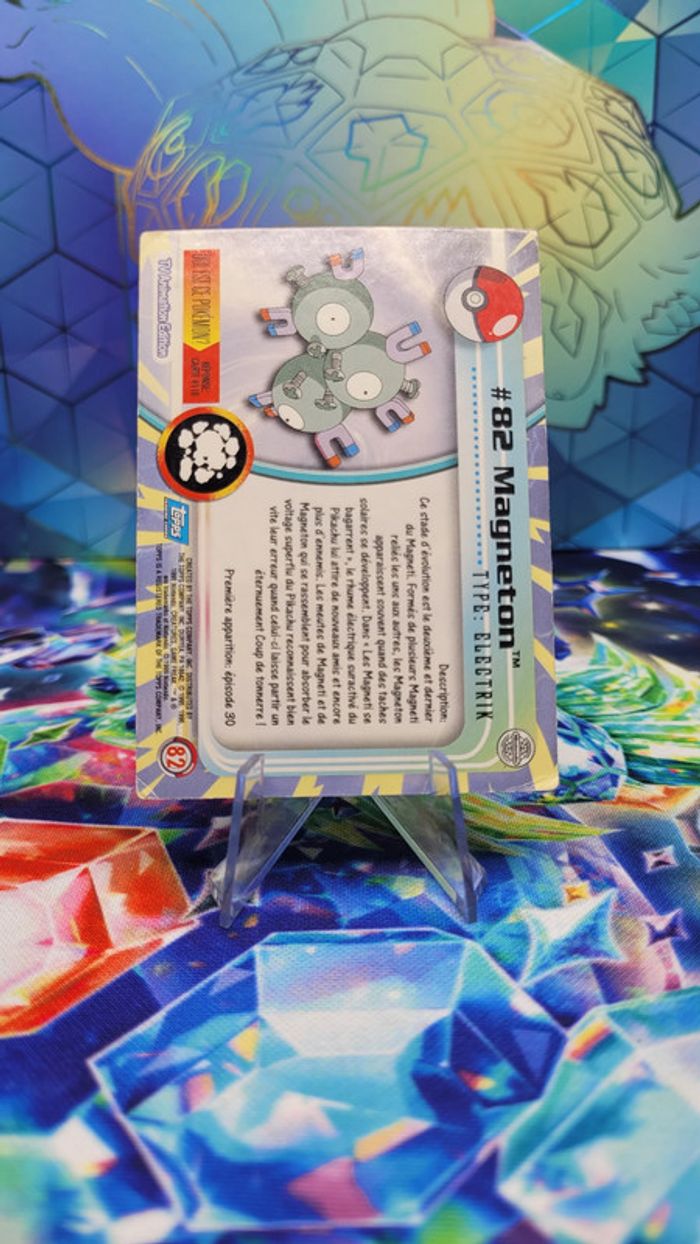 Carte Pokémon Topps n°82 Magnéton Series 1 FR - photo numéro 2