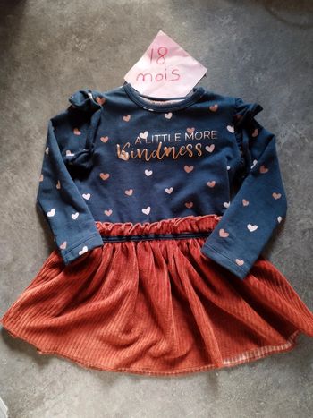 Robe bas en velours 18 mois