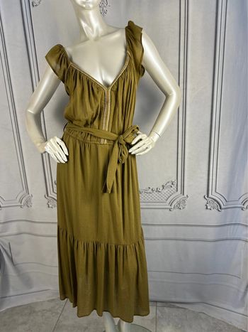 Robe longue Verte Louizon T3 / L neuve
