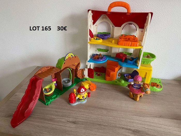 1er âge Vtech Tut tut Copain grande maison transportable + personnages