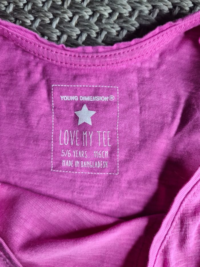 Lot de 4 t-shirts manches courtes fille - 5/6ans - photo numéro 6