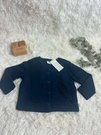 Cardigan bleu marine Petit bateau taille 3 ans