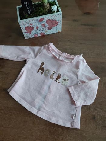 Petit tee-shirt manches longues rose