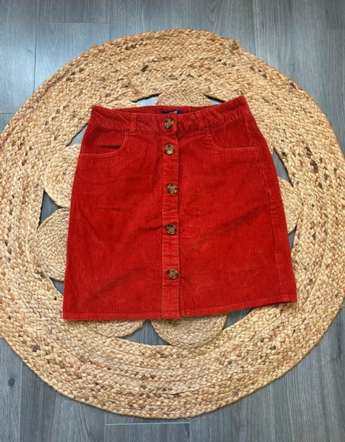 Jupe en velours Kiabi taille XS