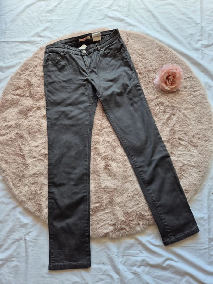Pantalon  gris camaieu taille 34