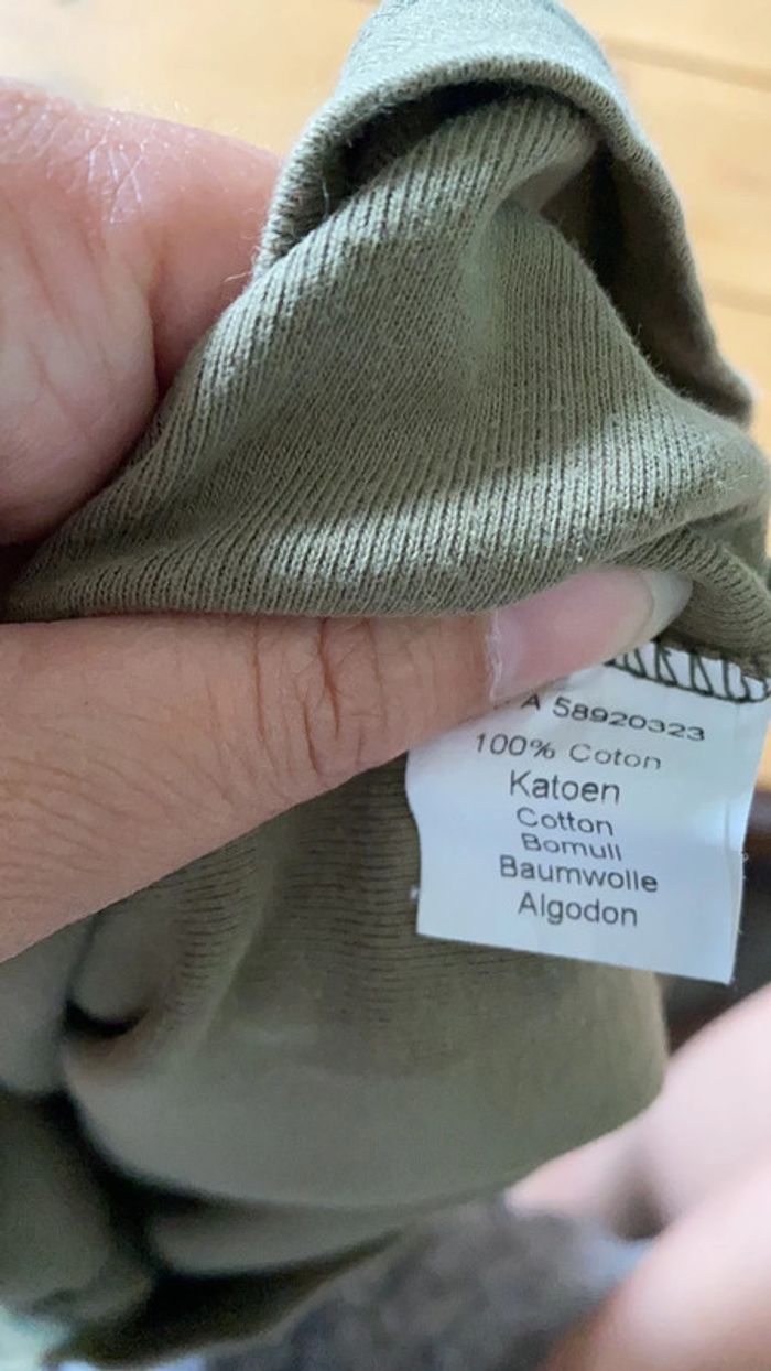 Pull col roulé coton kaki 24 mois - photo numéro 2