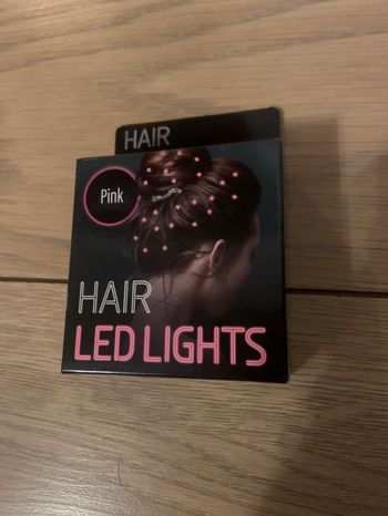 Strass lumineux cheveux rose