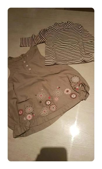 Robe + tee shirt manches longues