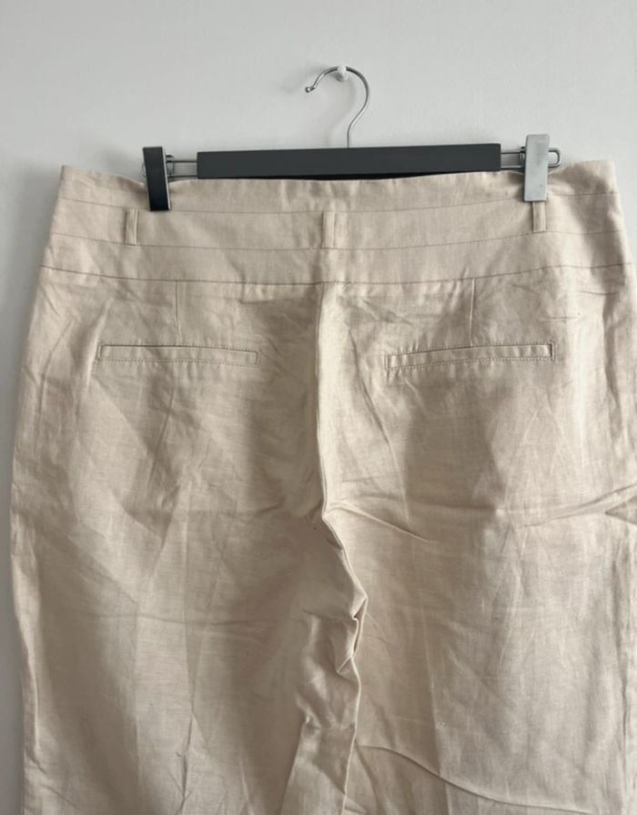 Pantalon Camaïeu  lin/coton femme taille 42 - photo numéro 6
