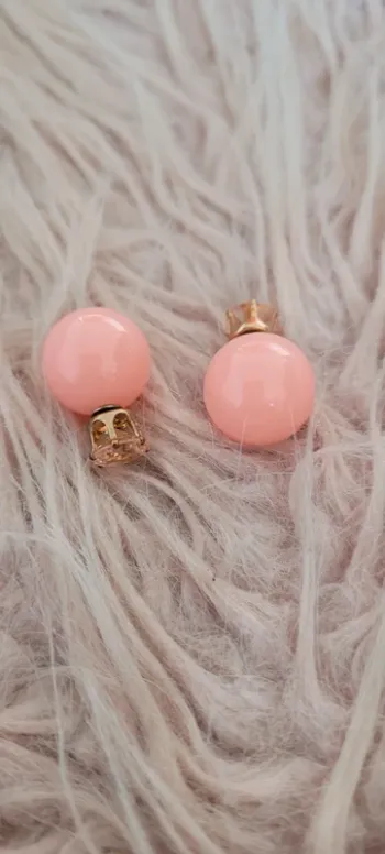 Boucles d'oreilles rose