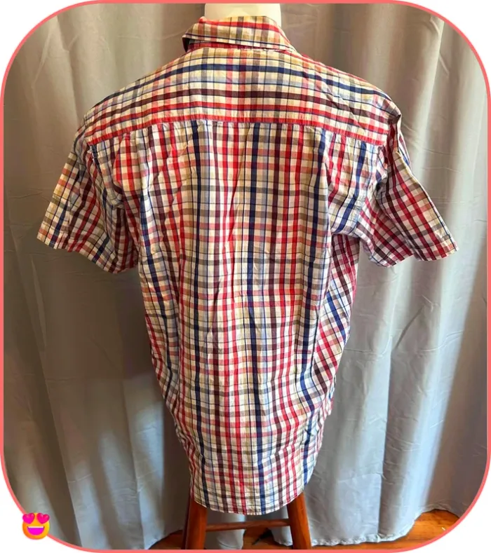 Chemise à carreaux Easyline, Manches courtes, Taille 3 (S/M) - photo numéro 3