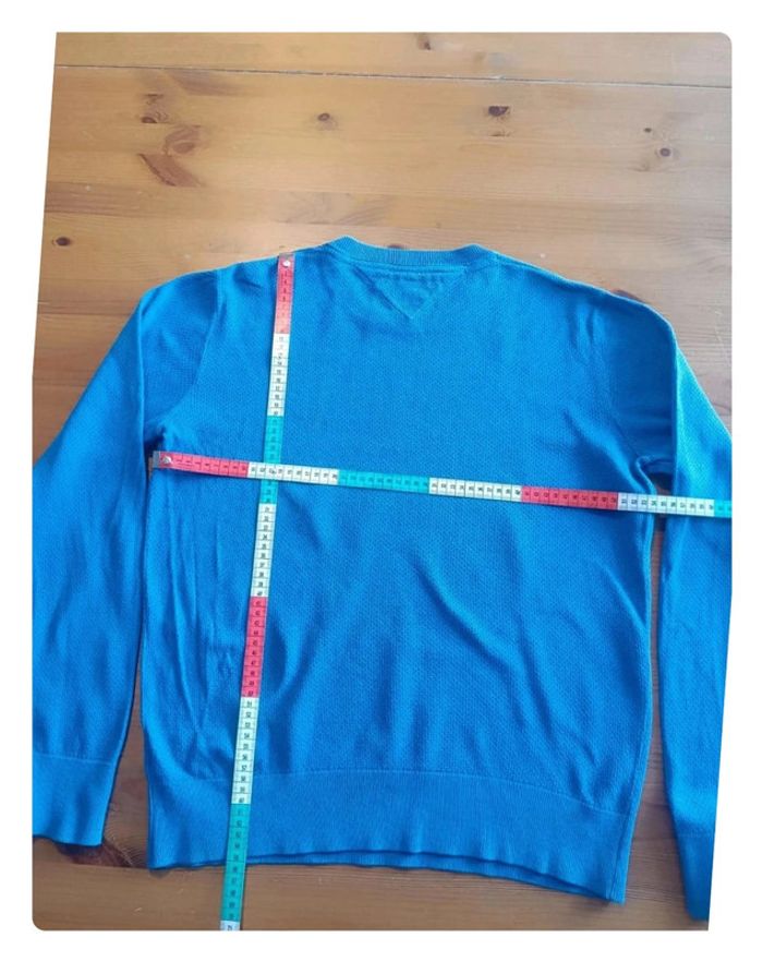 Pull coton Tommy Hilfiger bleu M - photo numéro 4