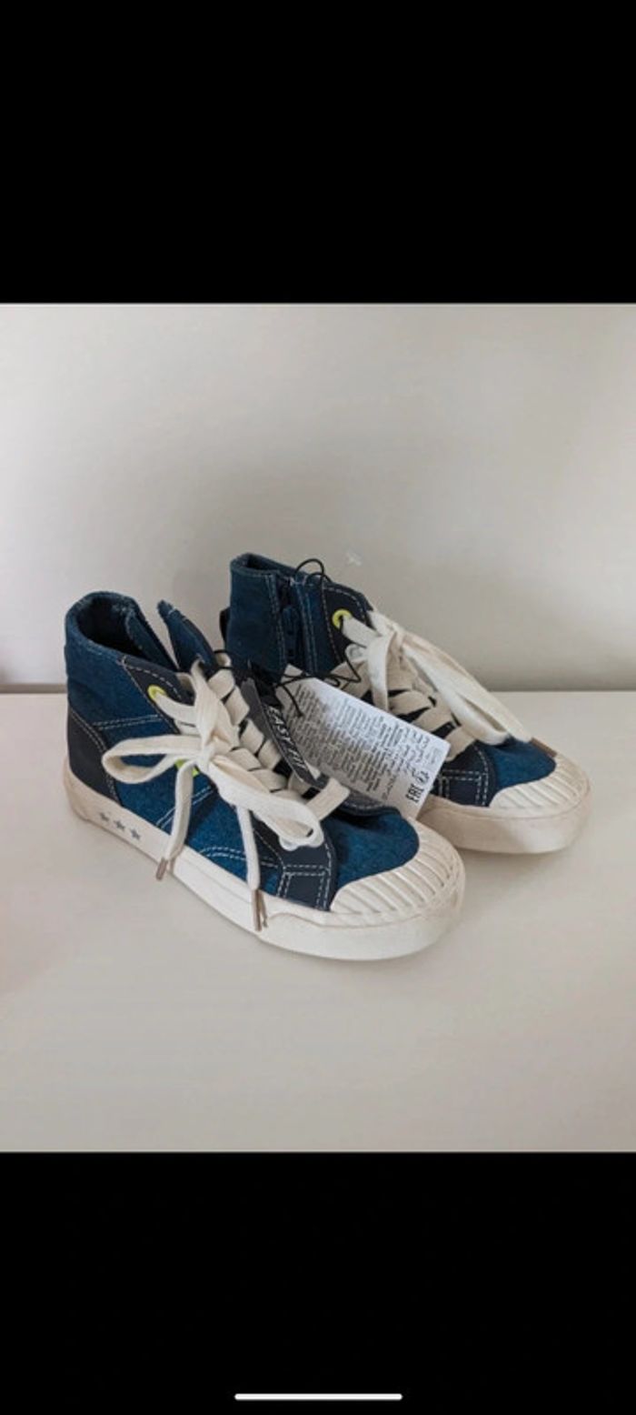 Baskets montantes jean 30 Kiabi