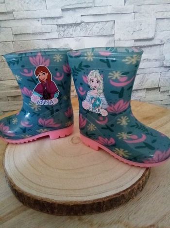 Bottes de pluie thème Reine des neiges taille 22 Disney