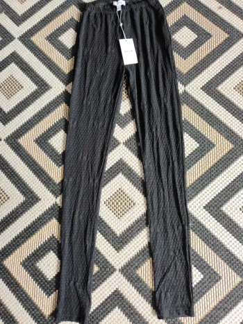 Legging noir ajouré transparent Vila – Taille S – Neuf avec étiquette