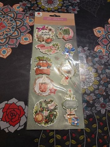 Planche de stickers 3d