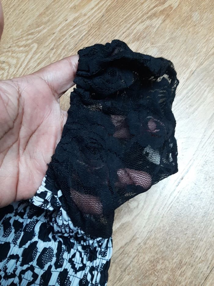 Robe fluide bretelles style dentelle - photo numéro 2