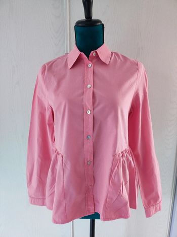 Chemise rose en coton