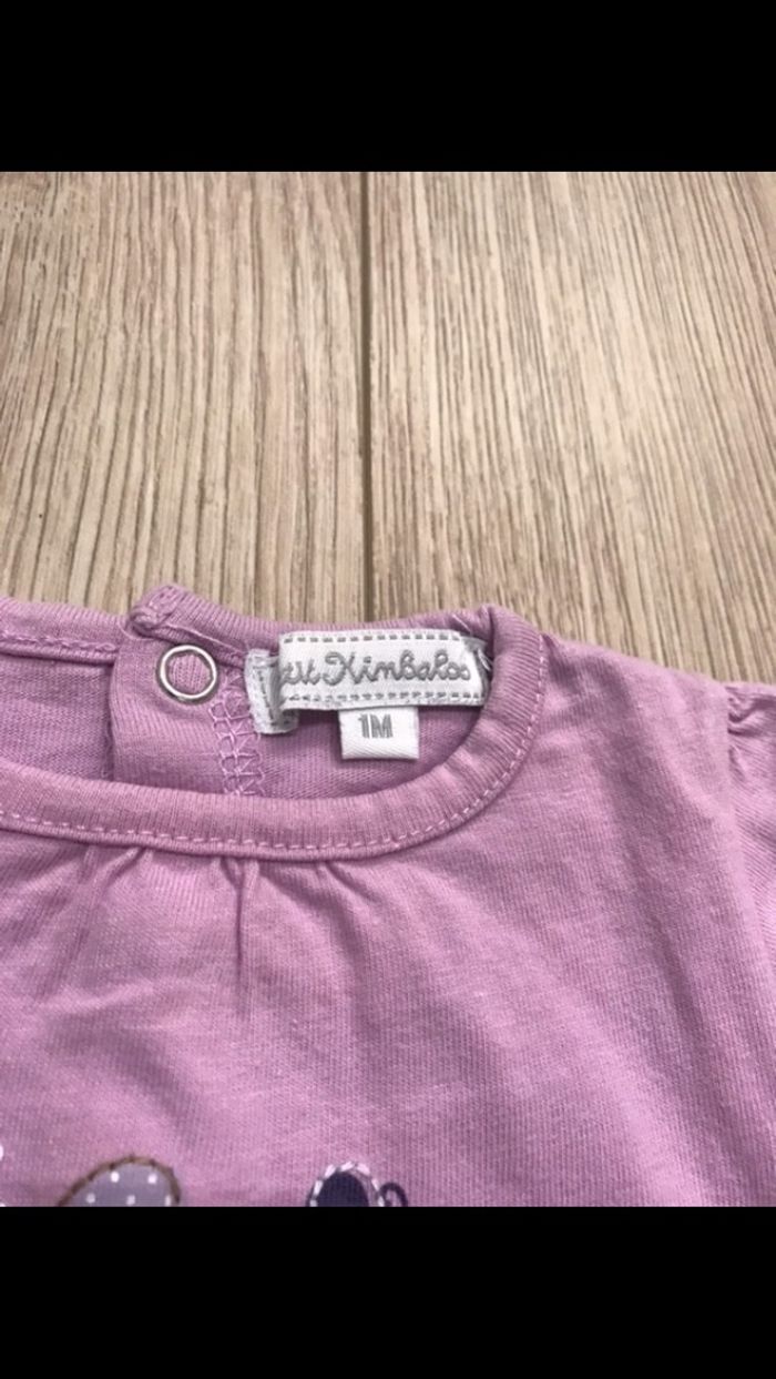 Tee-shirt manches longues 1 mois - photo numéro 3