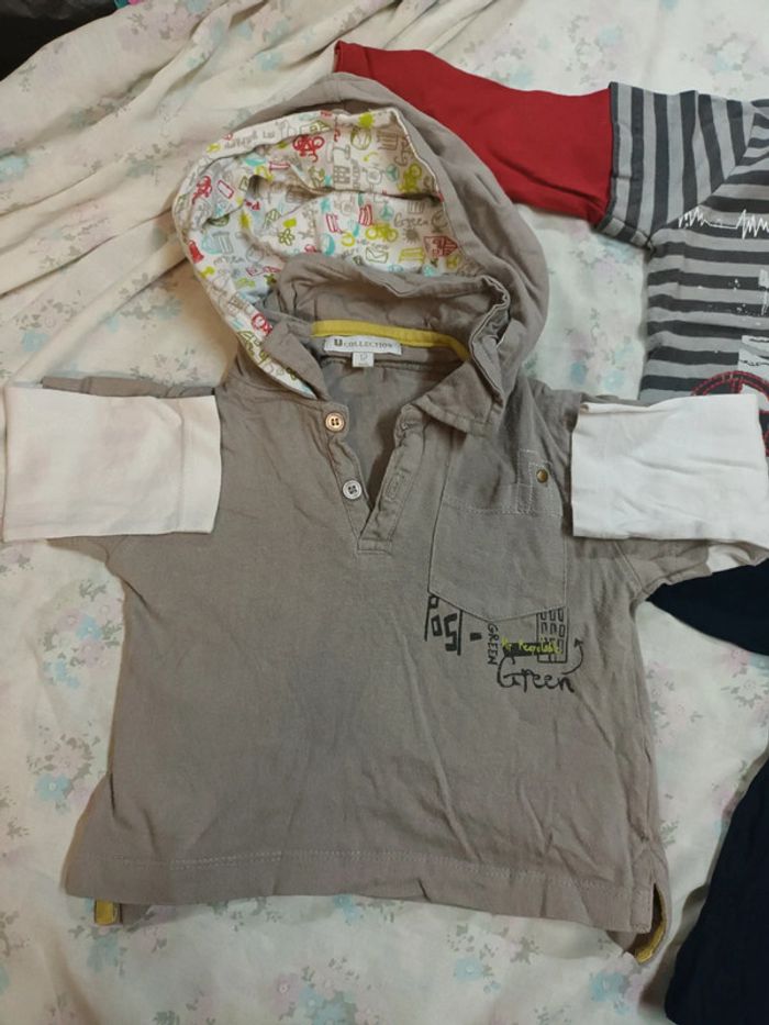 Lot 5 tee shirt 12 mois - photo numéro 2