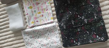 Lot de tissus variés – Coton, éponge, polaire, simili cuir, ameublement – 10 pièces