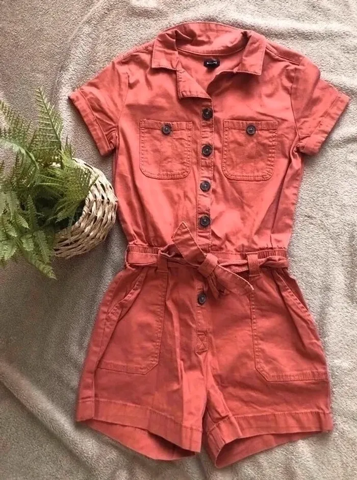 Combinaison short marron rouille Kiabi - photo numéro 4