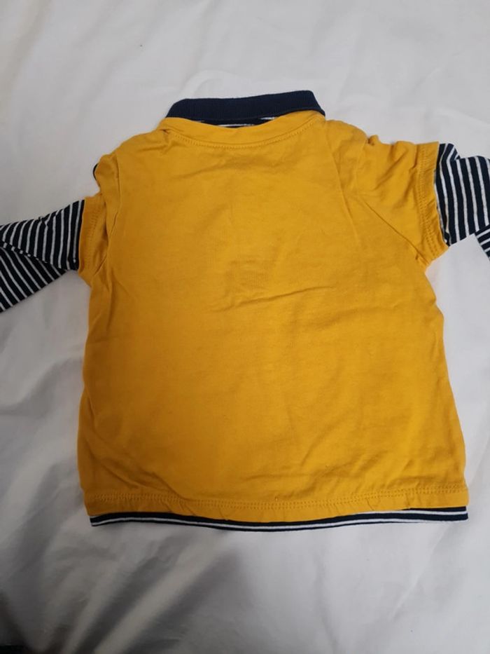 T-shirt ML polo 12 mois Mes Petits Cailloux - photo numéro 8