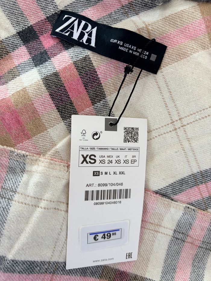 Veste à carreaux Zara neuve taille XS - photo numéro 5