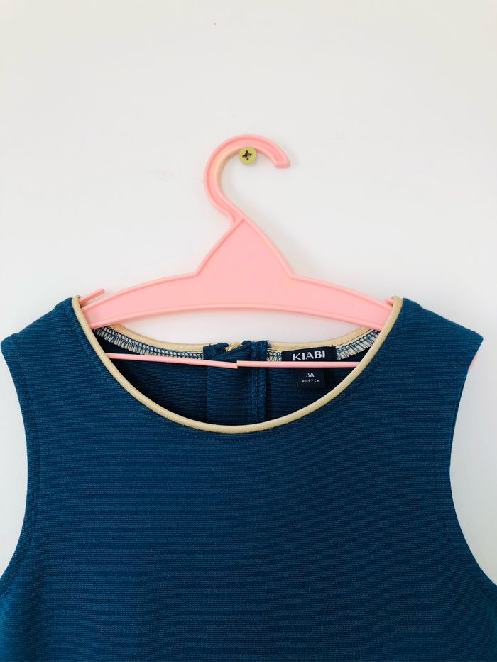 Robe 3 ans bébé fille été vêtement kiabi bleu - photo numéro 8