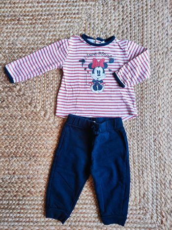 Ensemble pantalon et tee shirt ML Minnie 12 mois