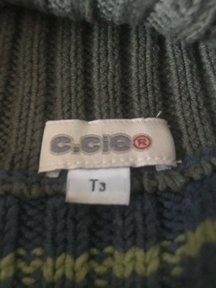 Bonnet et écharpe vert Ccie Taille 3 4 ans - photo numéro 2