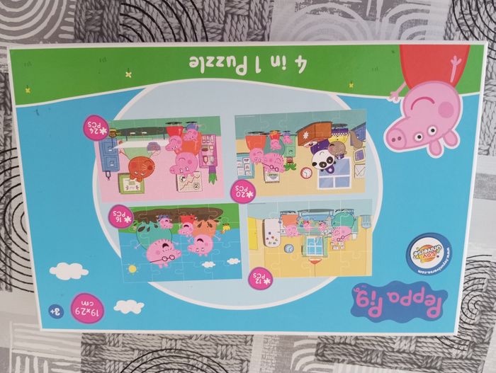 4 puzzles Peppa pig