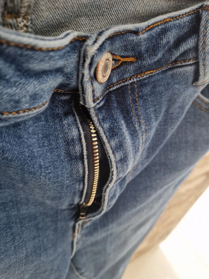 1 pantalon jean extensible taille 42 bleu marque Laulia - photo numéro 5