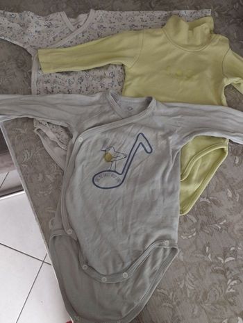 Lot de 3 bodies ml 9 mois garçon