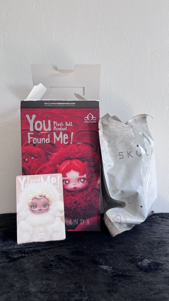 [Sealed] PopMart – Skullpanda Sandman🌹 You Found Me! Series Plush Doll Pendant