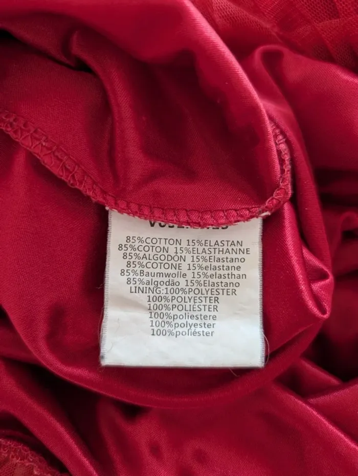 Robe rouge chiné - photo numéro 9