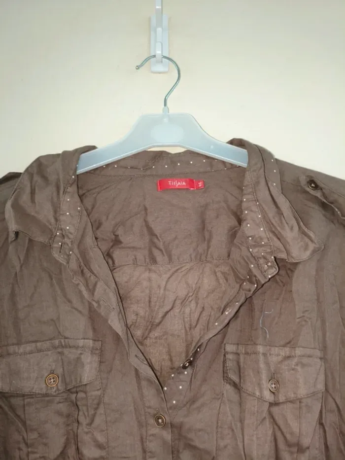Tunique marron - Tissaia - taille 46 - photo numéro 4